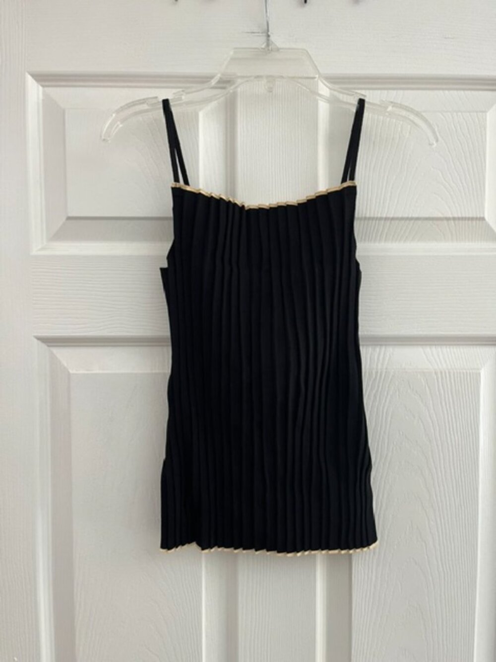 J Crew Square neck pleated Tank Top Size S